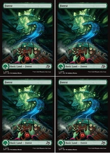 MTG - 4x (Full Art) FOREST - Aetherdrift (C) - Foto 1 di 1