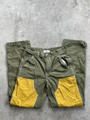 Pantalones cargo BCG verdes y amarillos Foto 1 de 4