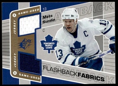 2007-08 SPx Flashback Fabrics Mats Sundin Toronto Maple Leafs #116 - Image 1 of 2