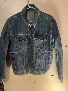 Vintage Timberland Jean Denim Jacket Large Weathergear - Picture 1 of 6
