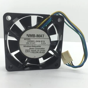 1 Pc. New 2406KL-04W-B76 Chassis Cooling Fan 6015 DC12V 0.21A 6CM 4Pin - Picture 1 of 4