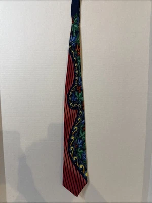 Винтажный 1995 Золотая цепочка Rush Limbaugh без границ кленовый лист румяна мужской шелковый галстук - Изображение 1 из 4