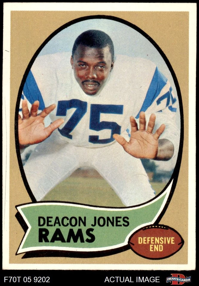 1970 Topps #125 Deacon  Jones Rams HOF Mississippi Vocational 6.5 - EX/MT+ - Image 1 of 1