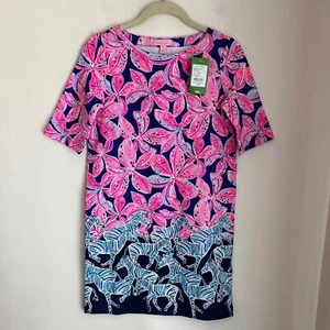Lilly Pulitzer girl little lilah pink Floral Zebra short sleeve Dress XL NWT - Picture 1 of 10