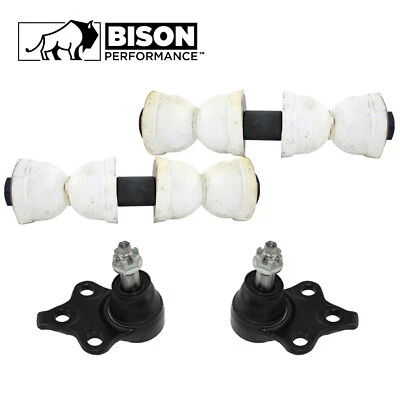 Kit de rótula inferior de barra estabilizadora delantera Bison Performance de 4 piezas para Chevrolet Pontiac Foto 1 de 4