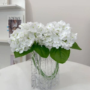 Artificial Hydrangea Real Touch Decoration Wedding Bouquet Flower Arrangement - Picture 1 of 20