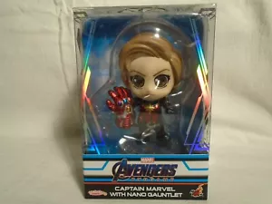 Figura Cabeza Bobble Cosbaby Capitán Marvel Avengers Endgame Hot Toys - Imagen 1 de 6
