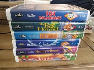 Walt Disney Black Diamond And Masterpiece Collection VHS Lot - Picture 1 of 4