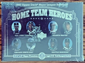 1997 UPPER DECK HOME TEAM HEROES Jeter, Griffey, Thomas, Jones, Factory Sealed - Imagen 1 de 2