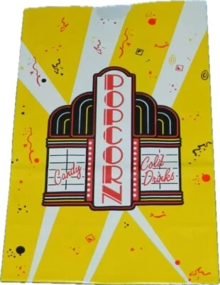 24 SM VINTAGE RETRO STYLE POPCORN BAGS FOR SINGLE SERVINGS! Youth Group, Parties - Image 1 of 3