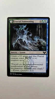 MTG Strixhaven School of Mages Fractal Summoning 187/275 Magic the Gathering - Image 1 of 2