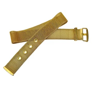 Vintage Gold Tone 1.5” Wide Mesh Belt 27” LENGTH - Picture 1 of 16
