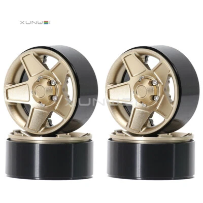 4pcs Aluminum 1.9" Beadlock Wheel Rim Fits RC 1/10 Axial SCX10 Traxxas TRX-4 D90 - Image 1 of 2