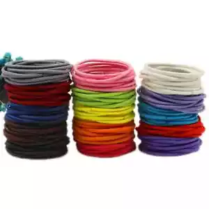 Elastic Cute Rubber Hair Girl Holder Hair 10pcs Ponytail Thin Accessories - Picture 1 of 1