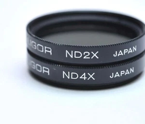 SET of 2 Soligor 37mm Mirror Lens Filter ND4X & ND2X - Picture 1 of 2