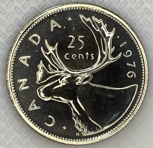 1976 CANADA 25 CENTS PROOF LIKE QUARTER COIN - Picture 1 of 2