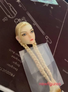 1/6 Cammy Girl Head Sculpt Carved Fit 12" Female Pale Action Figure Body Dolls - Picture 1 of 6