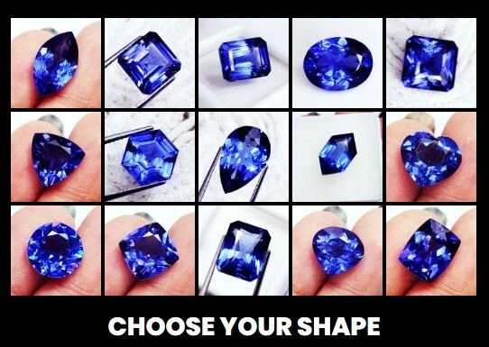 Natural Tanzanite Certified Loose Gemstone 8 to 10 Ct Mixed Shape Single R702 - Image 1 of 1
