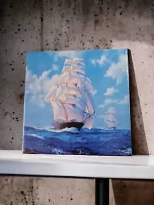 DIY Dekofliese Wandbild Bildfliese Meer Segelschiff Urlaub (114DP) Geschenkidee - Bild 1 von 5