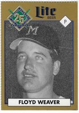 FLOYD WEAVER 1994 MILWAUKEE BREWERS MILLER BREWING **FREE SHIPPING**