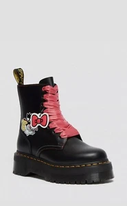 Dr. Martens Mujer Jadon X Hello Kitty EDICIÓN LIMITADA HK+F Negro Cuádruple EE. UU. 7 - Imagen 1 de 11