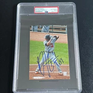 Bryce Harper signed 4x6 Foto PSA/DNA Encap Philadelphia Phillies handsigniert - Bild 1 von 2