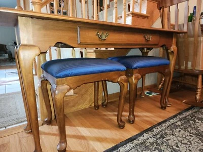 Mesa sofá consola Ethan Allen Circa 1776 #18-1917 aleta #218 **¡USADA EN EXCELENTE ESTADO!!** Foto 1 de 4