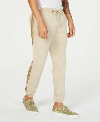 $125 Pantalones de chándal informales American Rag beige calce regular para hombre talla M *Reparados* Foto 1 de 2
