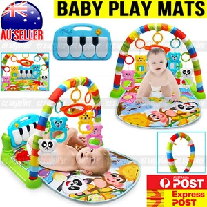 Baby Infant Play Mats Rack Gym Musical Toys Activity Floor Kids Music Piano HOT - Picture 1 of 11