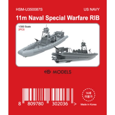HS MODEL HS-MODEL 1/350 U350087S 11m US NAVY Naval Special Warfare RIB