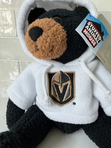 Las Vegas Golden Knights NHL Plush Hoodie Black Bear by Stuffed Animal House - Picture 1 of 18