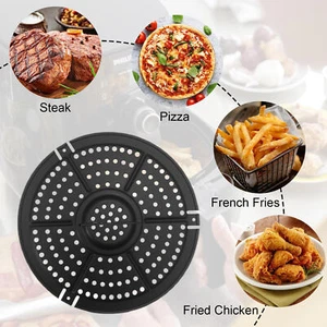 AirFryer Steaming Crisper Plate Non-Stick Fry Grill Pan Replacement Steamer Rack - Picture 1 of 15