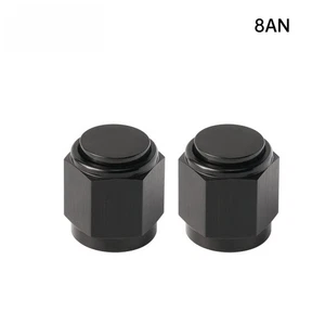 2PCS AN8 Female Flare Fitting Cap Block Off Nut Aluminum For Fuel Systems - Picture 1 of 7