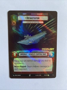 Star Wars Unlimited Jump To Lightspeed Devastator Store Showdown Finalist Promo - Picture 1 of 1
