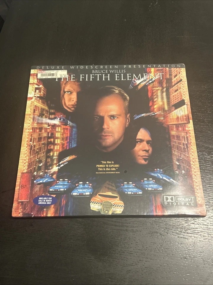 1997 The Fifth Element Laserdisc 2-Disc Set Deluxe Widescreen Edition New Sealed Foto 1 de 4