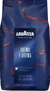 LavAzza Crema E Aroma Coffee Beans, Super Roast, (1 Pack of 1kg) - Picture 1 of 2