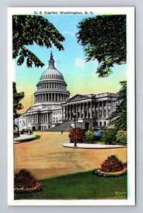 Washington DC-US Capitol, Antique, Vintage Souvenir Postcard - Picture 1 of 2