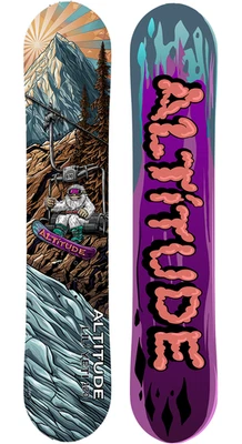 ALTITUDE BOARDWERX TODDLER KIDS' ALTITUDE "LIL YETI" SNOWBOARD 70CM, 80CM, 90CM, 100CM, 110CM