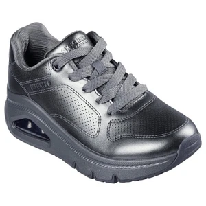 Womens Skechers Uno Icon Lustrous Air Pewter Athletic Shoes - Bild 1 von 6