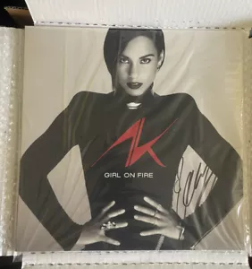 ALICIA KEYS Girl On Fire LP Autographed Vinyl Signed - Foto 1 di 1