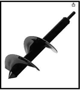 4 x 12 Inch Auger Drill Bit for Planting, Garden Auger Spiral Drill Bit Rapid Bu - Picture 1 of 4