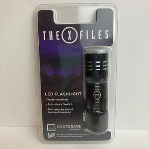 The X-Files LED Mini 3" Flashlight Black Strap Loot Crate 2015 Collectible NEW - Picture 1 of 7