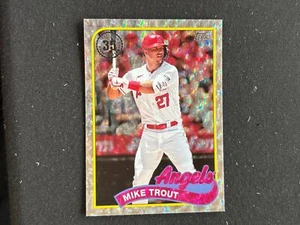 Mike Trout 2024 Topps '89 Silver Ice Parallel Los Angeles Angels A77 - Picture 1 of 1