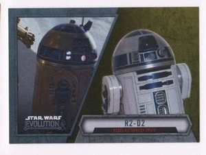 2016 Star Wars Evolution gold parallel 77 R2-D2 12/50 - Picture 1 of 1