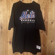 New York Mets T-Shirt Men’s size XXL Majestic Tee 2005 Black short sleeve EUC