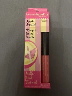 New Beauty Benefits Liquid Lipstick Flamingo Matte Finish 0.14oz 4mL - Image 1 of 4