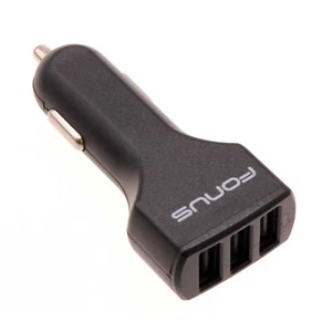 Car Charger 36W 3-Port USB 4.8A DC Socket Plug-in Power Adapter for Smartphones - Picture 1 of 7