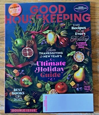 Good Housekeeping Magazine November December 2023 Holidays Recipes Double Issue - Image 1 of 3