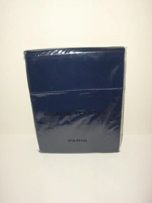 Fundas de almohada Sonia Rykiel Rue Garanciere Nuit S/2 King algodón percal azul oscuro Foto 1 de 3