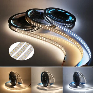 LED Strip Lights 12V 24V 5M 60/120/240/480Leds/m 2835 Cabinet Kitchen Lighting - Picture 1 of 16